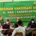 Siap PTM, MAN 1 Karanganyar Laksanakan Vaksinasi