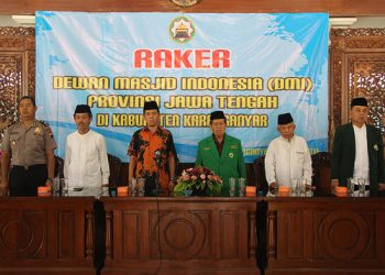 Karanganyar Jadi Tuan Rumah Raker Dewan Masjid Indonesia Tingkat Jateng