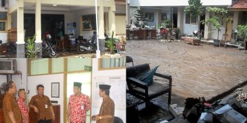 Kemenag Karanganyar Kunjungi Kemenag Solo yang Diterjang Banjir