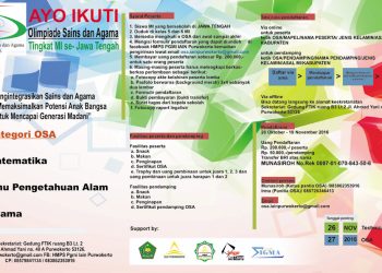 Ayo Ikuti Olimpiade Sains dan Agama Tingkat MI