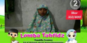 Siswa RA Al Hidayah MA juara II Lomba Tahfidz Virtual