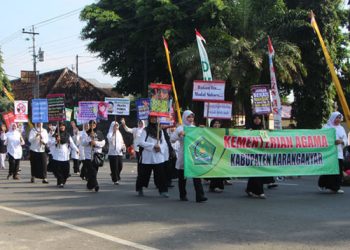 Kemenag Karanganyar Raih Juara Pertama Pawai Taaruf