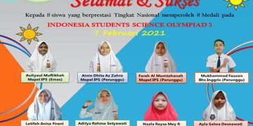 8 Siswa Siswi MTsN 1 Karanganyar Raih Medali Di Ajang Kompetisi Sains Indonesia