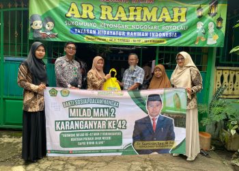 MAN 2 Karanganyar Gelar Bakti Sosial dalam Peringatan Milad ke-42